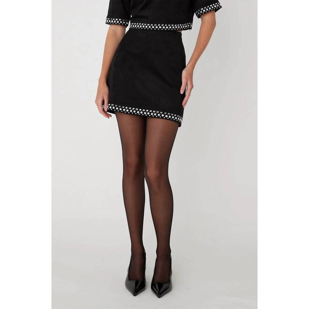 NEW JS71 zoe mini skirt in black